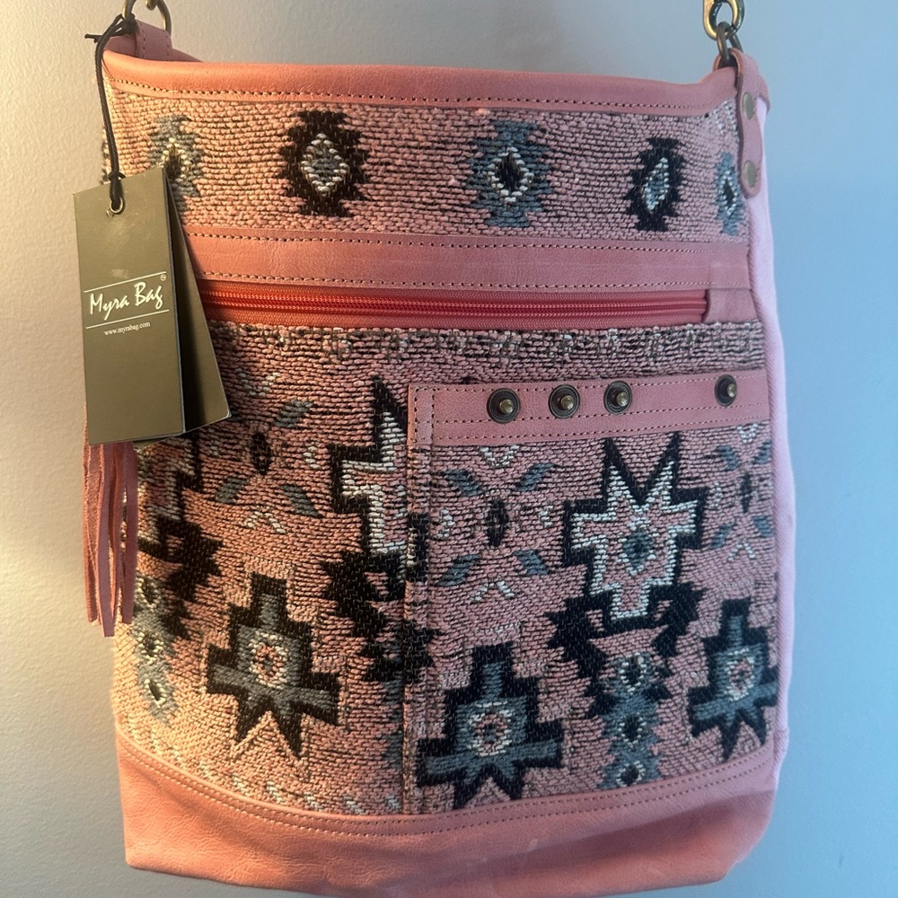 Myra Bag Pink Patterned Women's Bag “Susanna Trail Shoulder Bag”